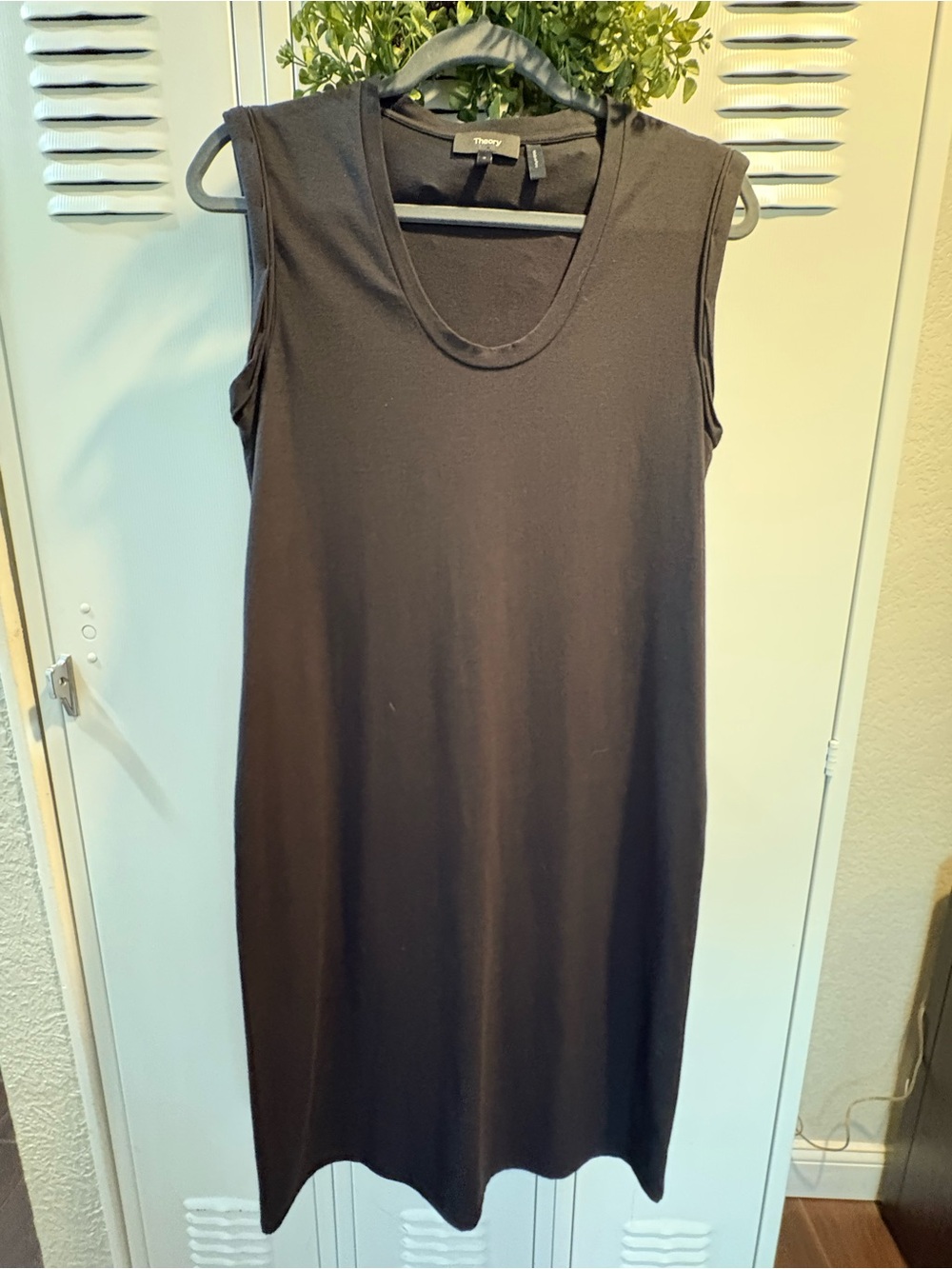 Theory Sz Sm Black Sleeveless t-shirt dress Super Soft Lightweight Summer Dress